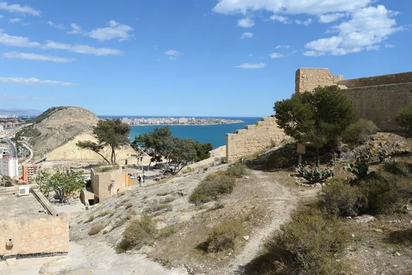 Santa barbara Fort in alicante — Stockfoto