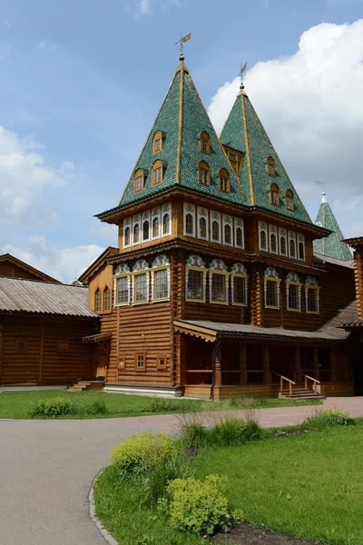 Wooden palace of Tsar Alexei Mikhailovich in Kolomenskoye — Stock Photo, Image