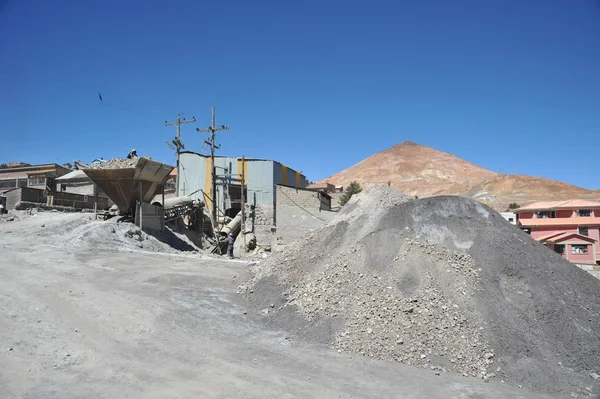 Mining - enrichment plant in Potosi — Stock Photo, Image