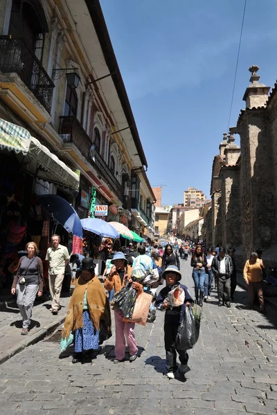 The people on the streets of La Paz city