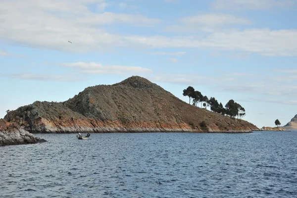 Horské jezero titicaca. — Stock fotografie