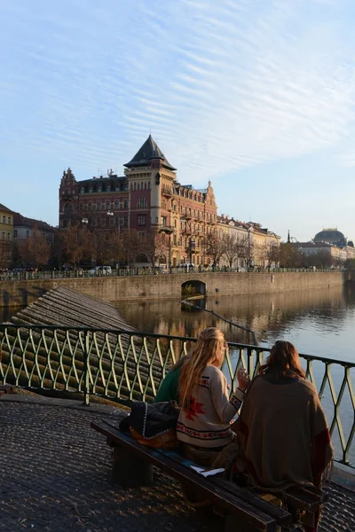 Prague. Vltava River — Stock Photo, Image