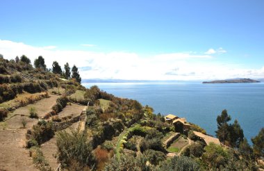 Sun Island Titikaka Gölü üzerinde