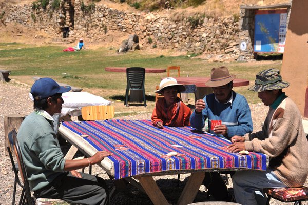 Locals from the island of the Sun.