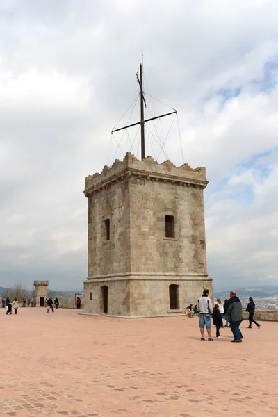 Castell de montjuic in barcelona, spanien — Stockfoto