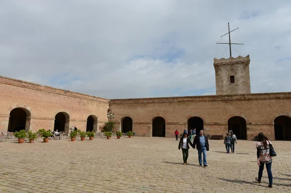 Castell de Montjuic em Barcelona, Espanha — Fotografia de Stock