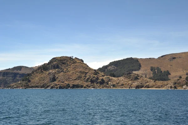 Mountain lake Titicaca. — Stockfoto