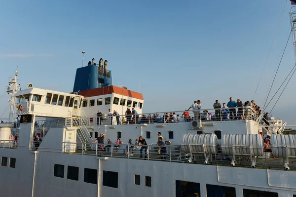 Pasajeros en el ferry Kerch — Foto de Stock