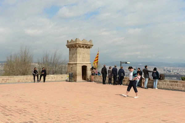 Schloss von Montjuic in barcelona — Stockfoto