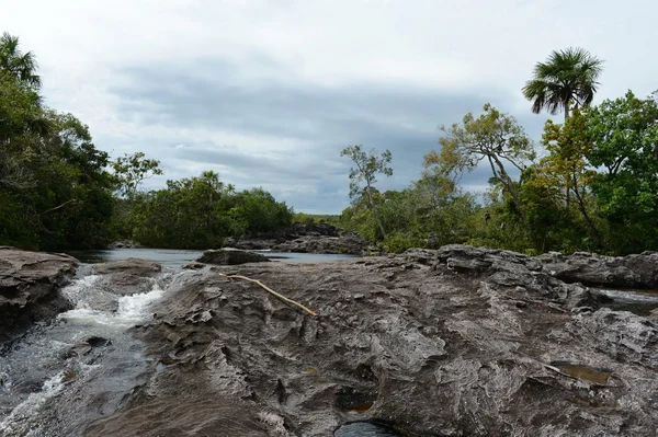 Mountain river Canio Cristales — Stock Photo, Image