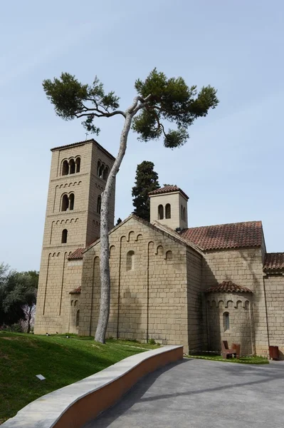 Spanisches Dorf - architektonisches Museum unter freiem Himmel, das arhitektura Handwerk Spanien zeigt. — Stockfoto