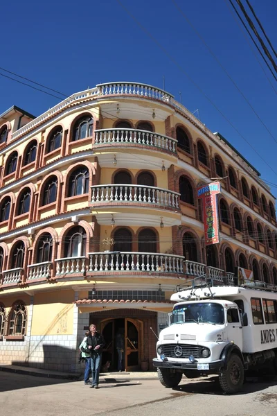 Town of Copacabana  on lake Titicaca — Stock Photo, Image