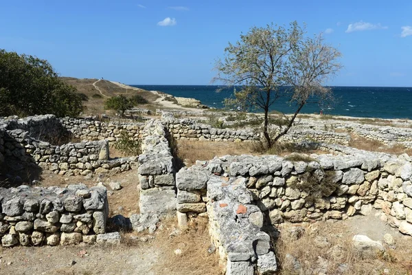 Antiguo griego Chersonesus Taurica cerca de Sebastopol en Crimea . — Foto de Stock
