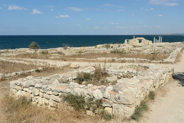 Antiguo griego Chersonesus Taurica cerca de Sebastopol en Crimea . — Foto de Stock