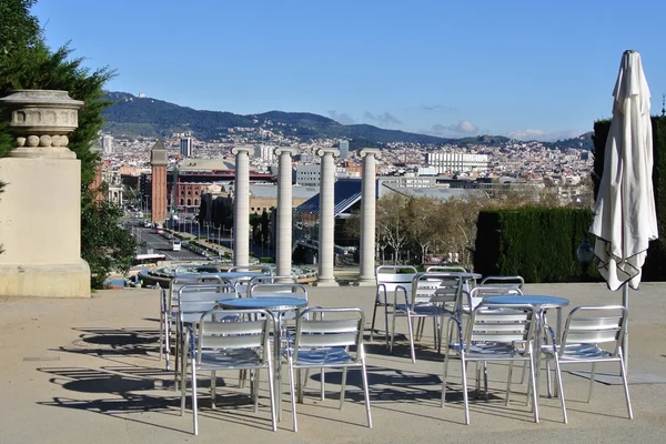 Barcelona. Street cafe. — Stock Photo, Image