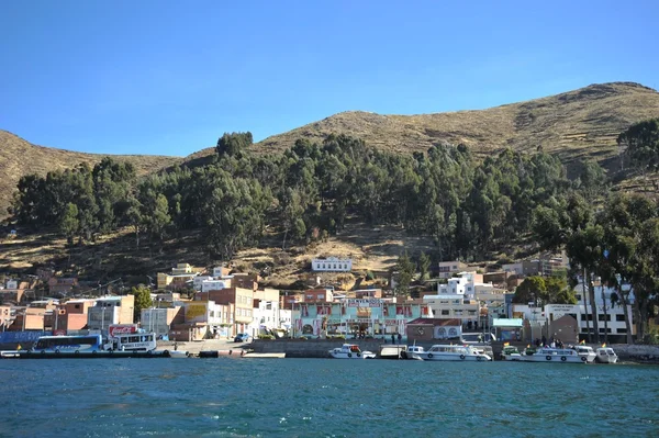 Ciudad de San Pablo en el lago Titicaca — Foto de Stock