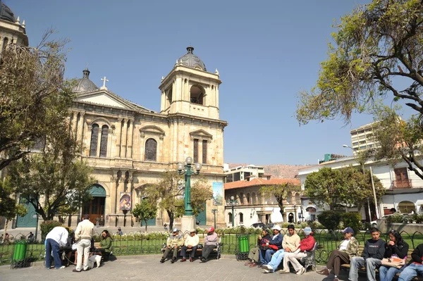 La Paz Murillo alanı — Stok fotoğraf