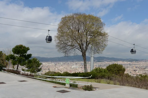 The cable car in Barcelona. — Stock Photo, Image