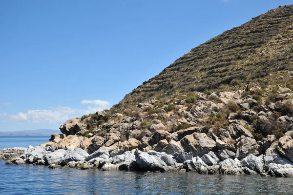 Horské jezero titicaca — Stock fotografie