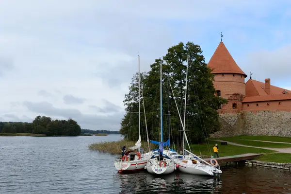 Castillo medieval en Trakai — Foto de Stock