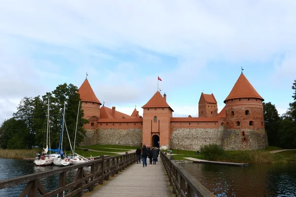 Castillo medieval en Trakai — Foto de Stock