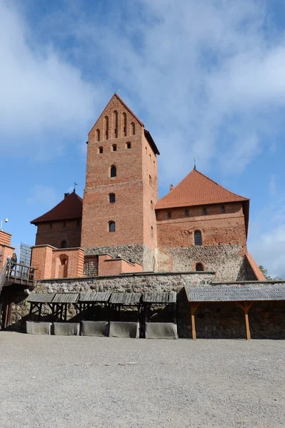 Средневековый замок в Тракаи — стоковое фото