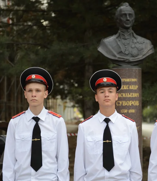 Cadetti Novocherkassk Suvorov scuola militare — Foto Stock