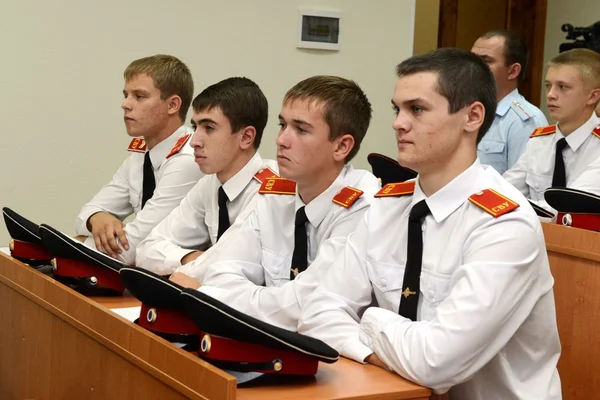 Öğrenciler Novocherkassk Suvorov askeri okul — Stok fotoğraf