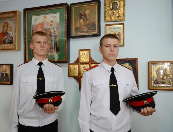 Cadetten Novotsjerkassk Soevorov militaire school — Stockfoto