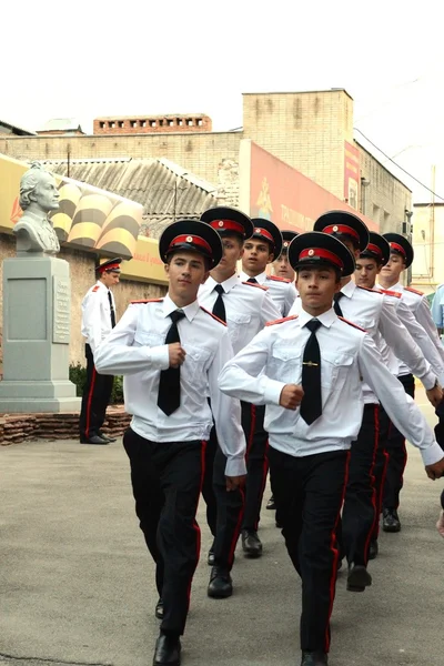 Cadetes Novocherkassk Suvorov escuela militar —  Fotos de Stock