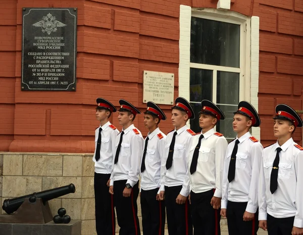 Cadetes Novocherkassk Suvorov escuela militar —  Fotos de Stock