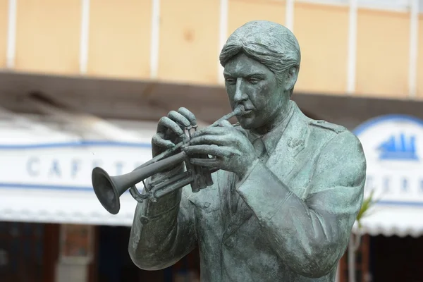 Sculptures of musicians on the waterfront   in Torrevieja. — Stock Photo, Image