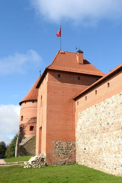 Μεσαιωνικό κάστρο σε trakai — Φωτογραφία Αρχείου