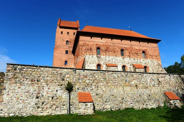 Középkori kastély a trakai — Stock Fotó