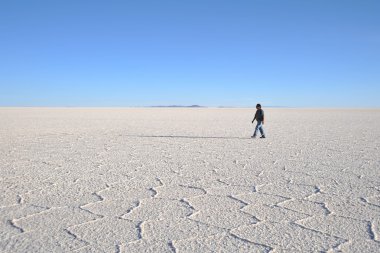 Uyuni tuz daireler, turistlere Altiplano Tuz Gölü kurudu