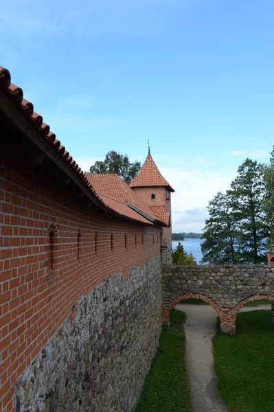 Castillo medieval en Trakai — Foto de Stock