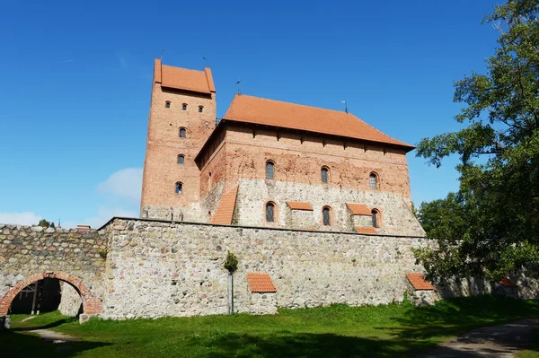 Középkori kastély a trakai — Stock Fotó