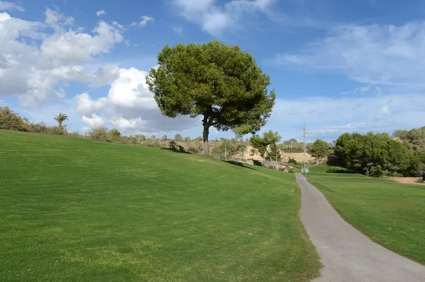 Golfbanen in orihuela costa — Stockfoto