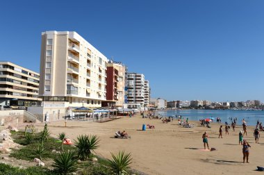 Torrevieja şehirde plaj alanı