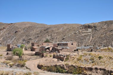 Dağ Altiplano Bolivya taslakları