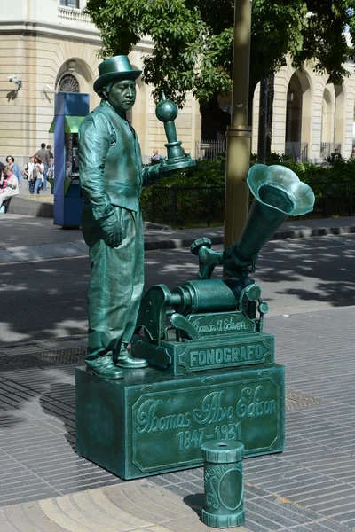 La Rambla uno de los símbolos de la ciudad Bacelona — Foto de Stock