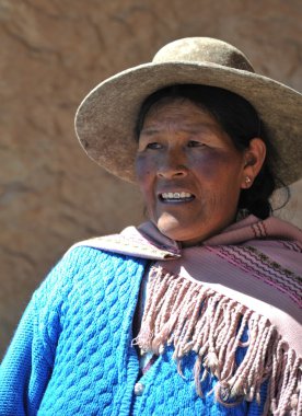 Vadilerinin Altiplano belirsiz Bolivya kadın