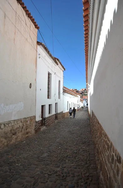 Tourists in the city of Sucre. — Stock Photo, Image