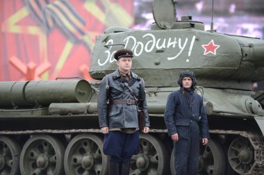 Geçit töreni olayların tarihsel club üyeleri yeniden.