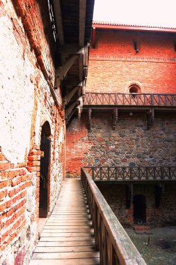 trakai Litvanya ilk sermaye şehir Ortaçağ kalesinde.
