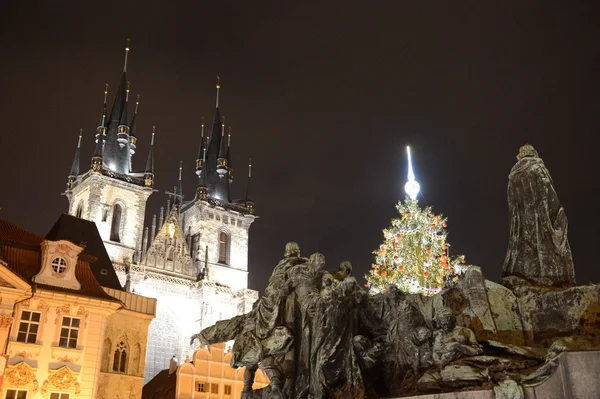 Jan Hus emlékmű, Prága — Stock Fotó
