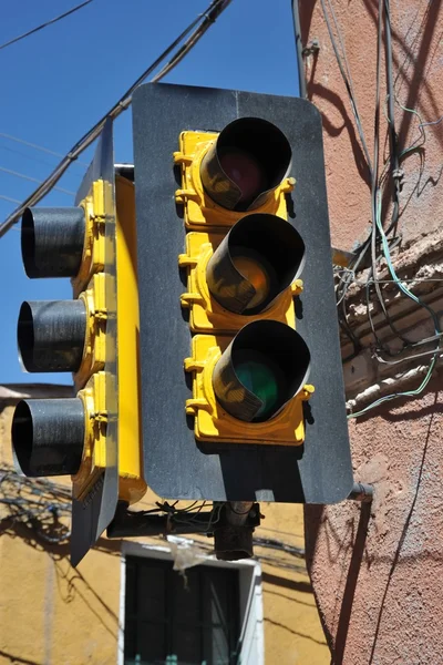 Il semaforo sulla strada Potosi — Foto Stock