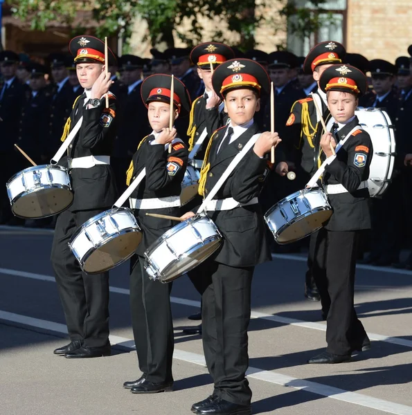 Polis Moskova cadet Kolordu öğrenciler. — Stok fotoğraf