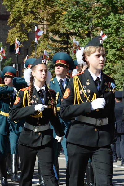 莫斯科军校学生军团警察的学生. — 图库照片