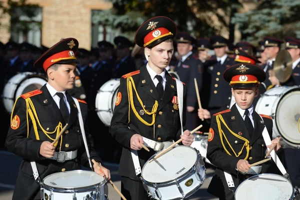 Gli studenti del corpo cadetti della polizia di Mosca . — Foto Stock